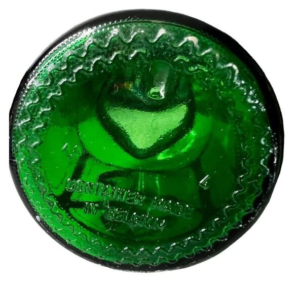 Belgian Green Glass Apothecary Jar w/ Bubble Stopper. Vintage. - Picture 5 of 6